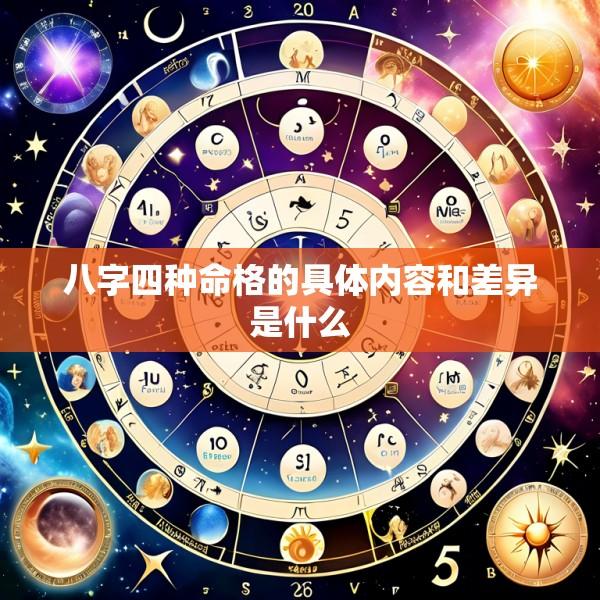 八字四种命格的具体内容和差异是什么