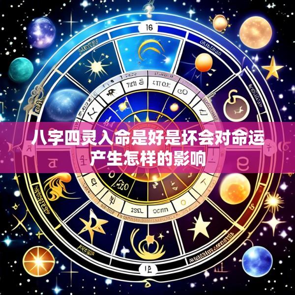 八字四灵入命是好是坏会对命运产生怎样的影响