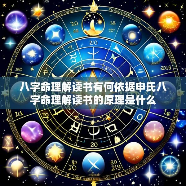 八字命理解读书有何依据申氏八字命理解读书的原理是什么