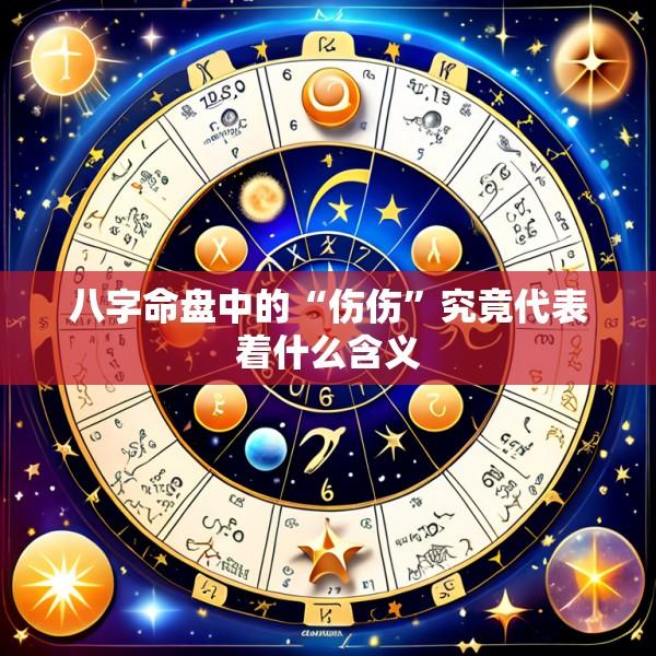 八字命盘中的“伤伤”究竟代表着什么含义