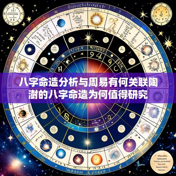 八字命造分析与周易有何关联陶澍的八字命造为何值得研究