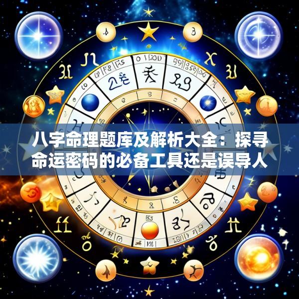 八字命理题库及解析大全：探寻命运密码的必备工具还是误导人生的迷信陷阱