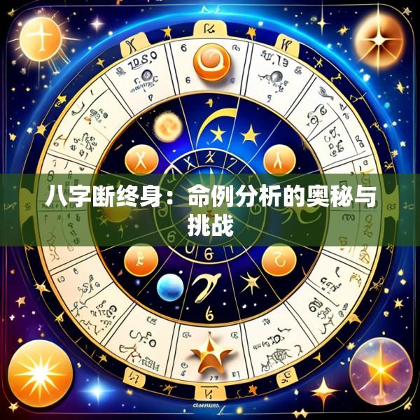 八字断终身：命例分析的奥秘与挑战