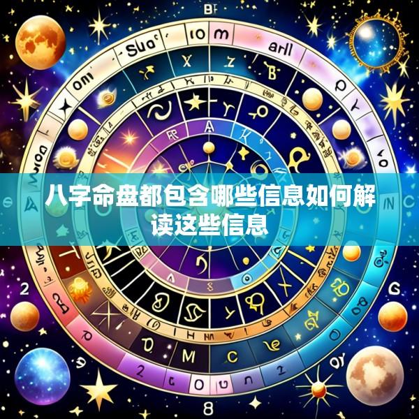 八字命盘都包含哪些信息如何解读这些信息