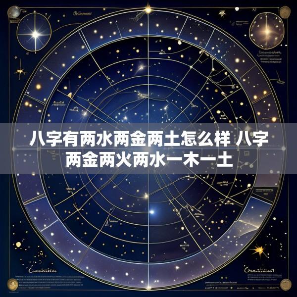 八字有两水两金两土怎么样 八字两金两火两水一木一土