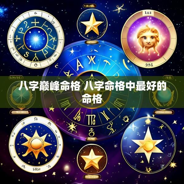 八字巅峰命格 八字命格中最好的命格