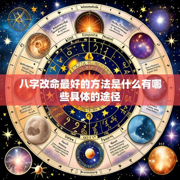 八字改命最好的方法是什么有哪些具体的途径