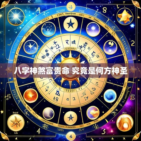 八字神煞富贵命 究竟是何方神圣