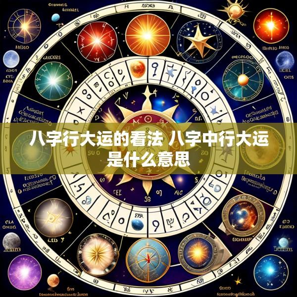 八字行大运的看法 八字中行大运是什么意思