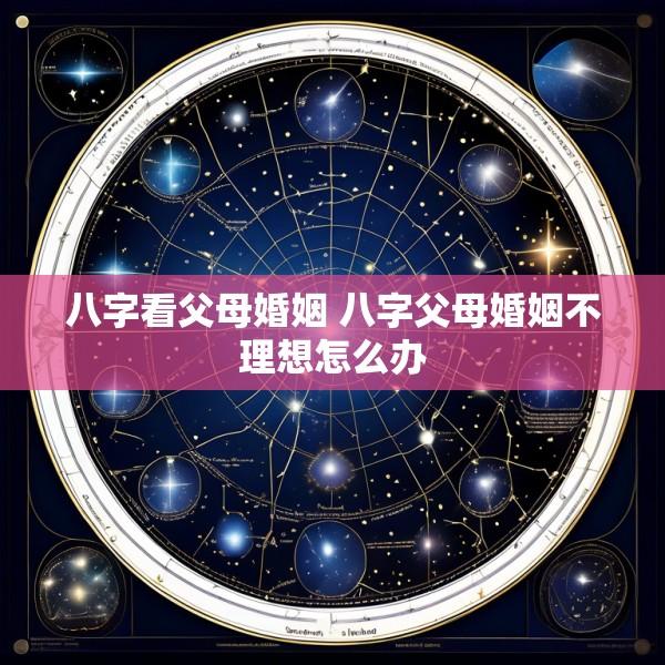 八字看父母婚姻 八字父母婚姻不理想怎么办