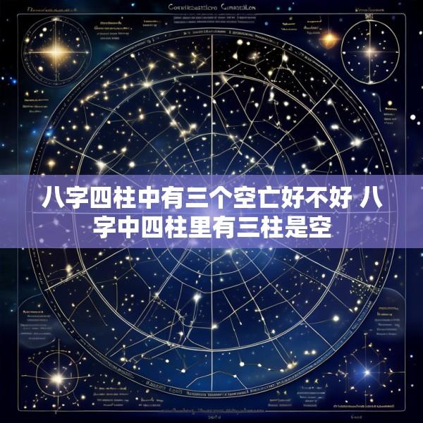 八字四柱中有三个空亡好不好 八字中四柱里有三柱是空