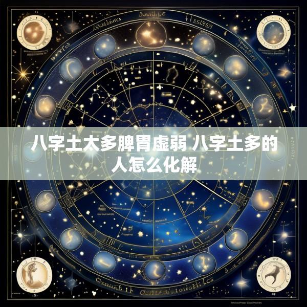 八字土太多脾胃虚弱 八字土多的人怎么化解