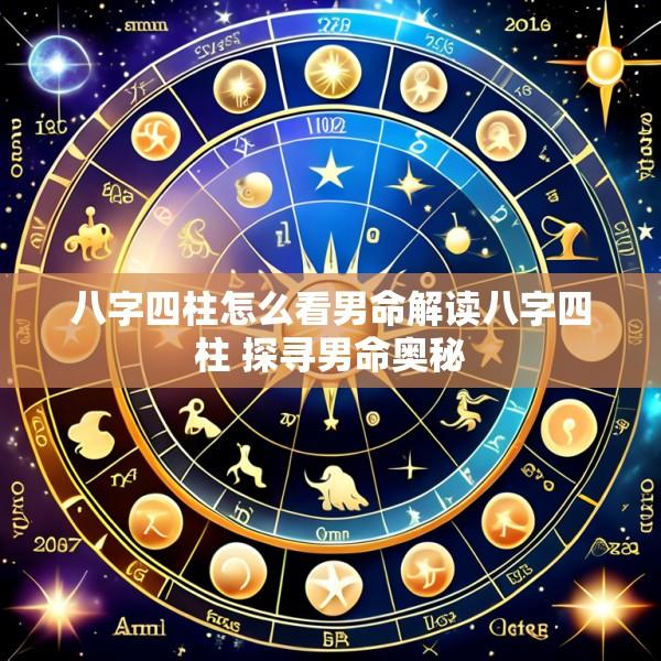 八字四柱怎么看男命解读八字四柱 探寻男命奥秘