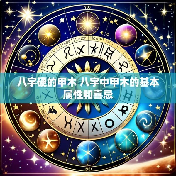 八字硬的甲木 八字中甲木的基本属性和喜忌