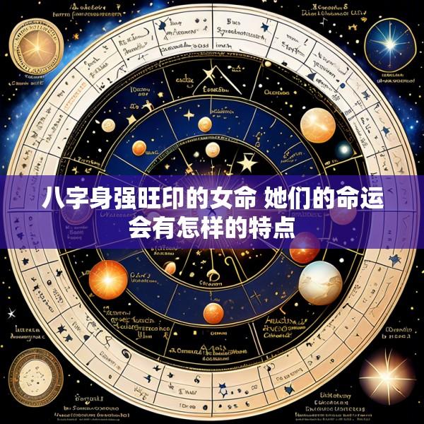 八字身强旺印的女命 她们的命运会有怎样的特点