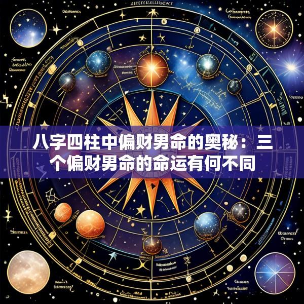 八字四柱中偏财男命的奥秘：三个偏财男命的命运有何不同