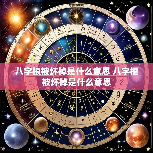 八字根被坏掉是什么意思 八字根被坏掉是什么意思