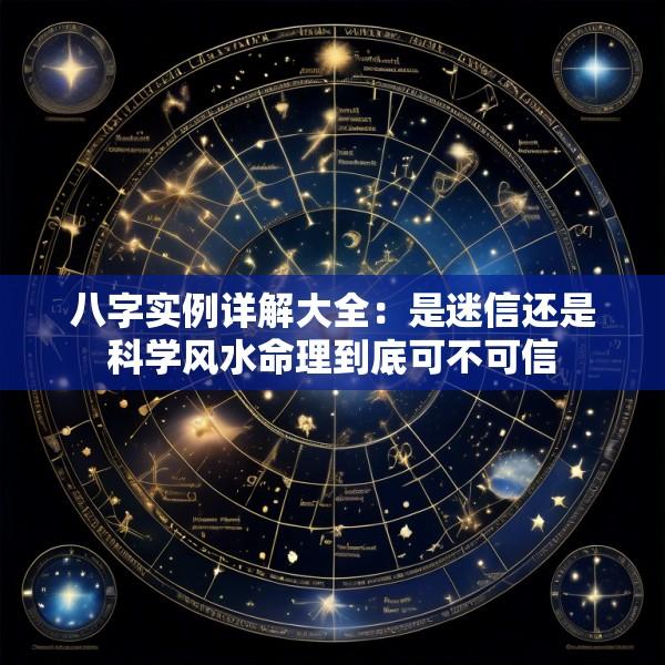 八字实例详解大全：是迷信还是科学风水命理到底可不可信