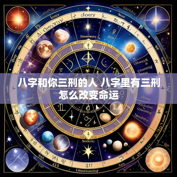 八字和你三刑的人 八字里有三刑怎么改变命运