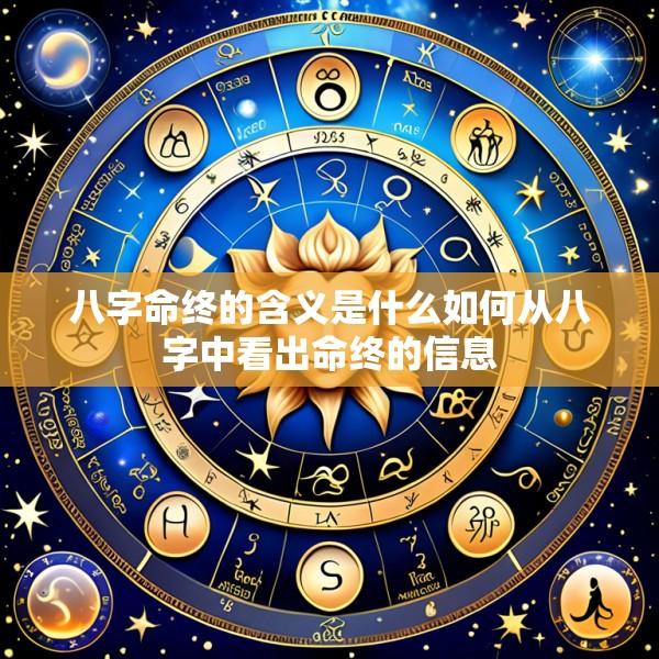 八字命终的含义是什么如何从八字中看出命终的信息