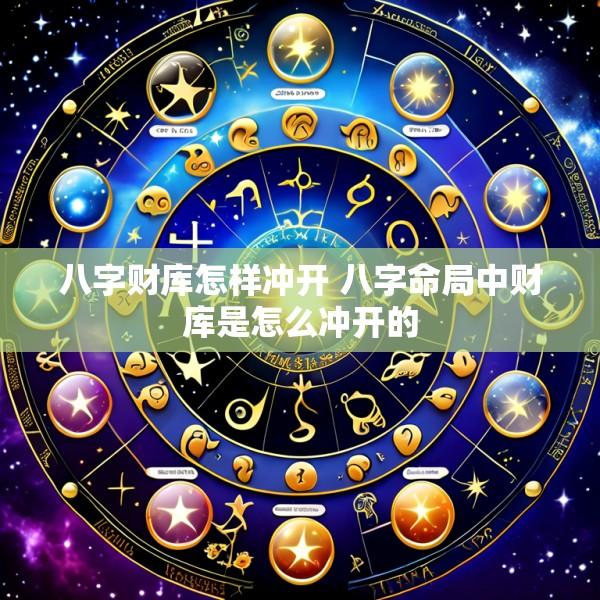 八字财库怎样冲开 八字命局中财库是怎么冲开的