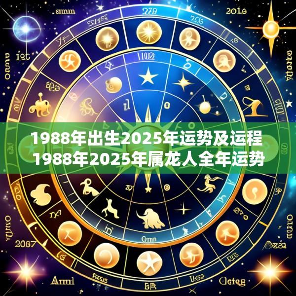1988年出生2025年运势及运程 1988年2025年属龙人全年运势如何