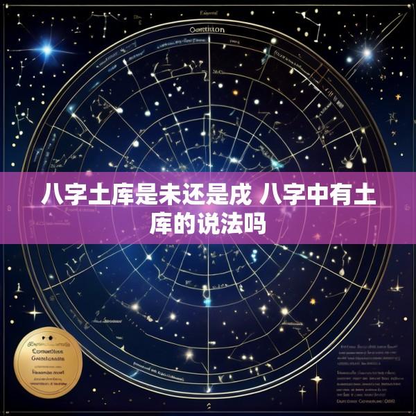 八字土库是未还是戌 八字中有土库的说法吗