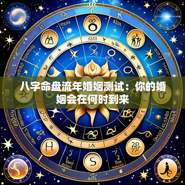 八字命盘流年婚姻测试：你的婚姻会在何时到来