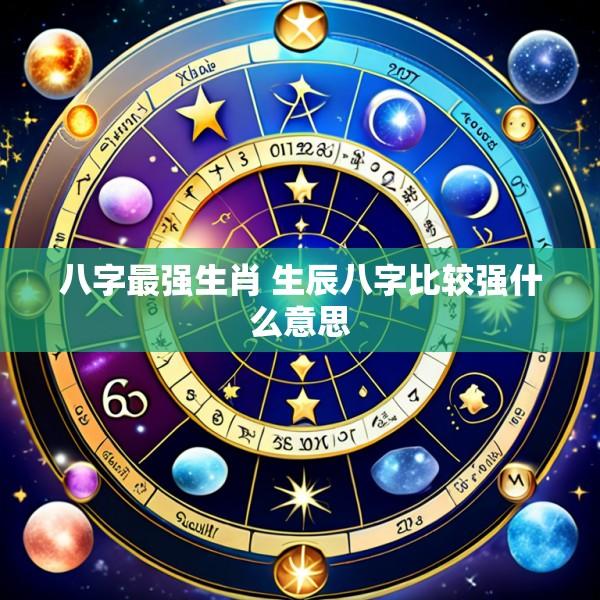 八字最强生肖 生辰八字比较强什么意思
