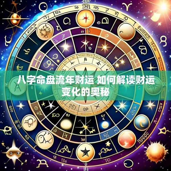 八字命盘流年财运 如何解读财运变化的奥秘