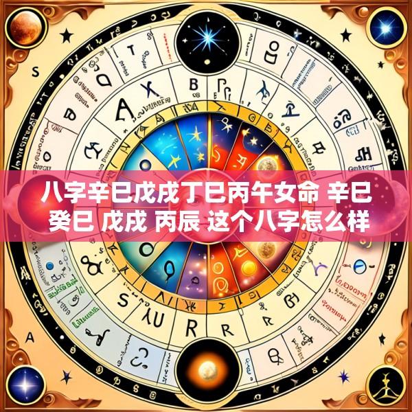 八字辛巳戊戌丁巳丙午女命 辛巳 癸巳 戊戌 丙辰 这个八字怎么样