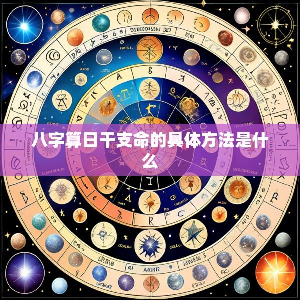 八字算日干支命的具体方法是什么