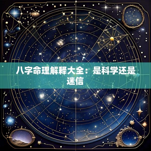 八字命理解释大全：是科学还是迷信