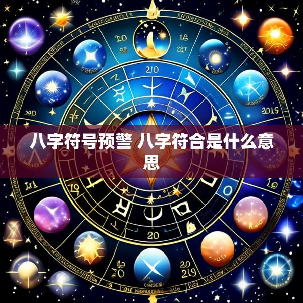 八字符号预警 八字符合是什么意思