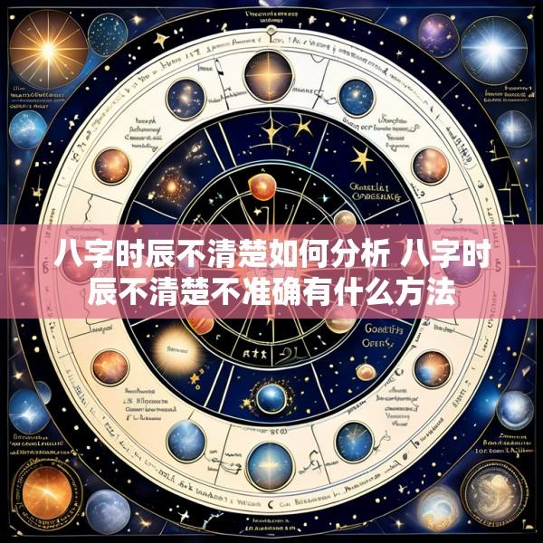八字时辰不清楚如何分析 八字时辰不清楚不准确有什么方法