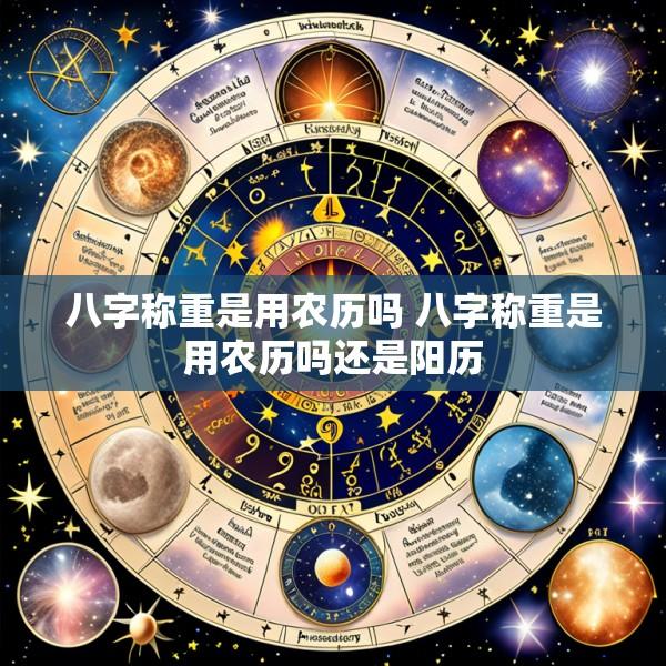 八字称重是用农历吗 八字称重是用农历吗还是阳历
