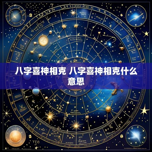 八字喜神相克 八字喜神相克什么意思
