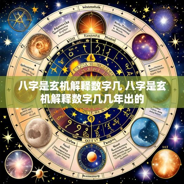 八字是玄机解释数字几 八字是玄机解释数字几几年出的