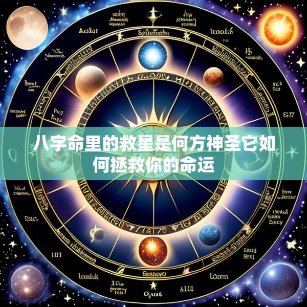 八字命里的救星是何方神圣它如何拯救你的命运