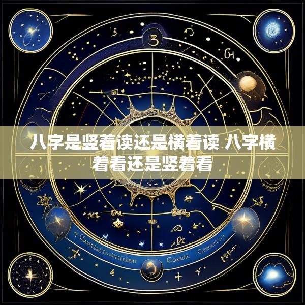 八字是竖着读还是横着读 八字横着看还是竖着看