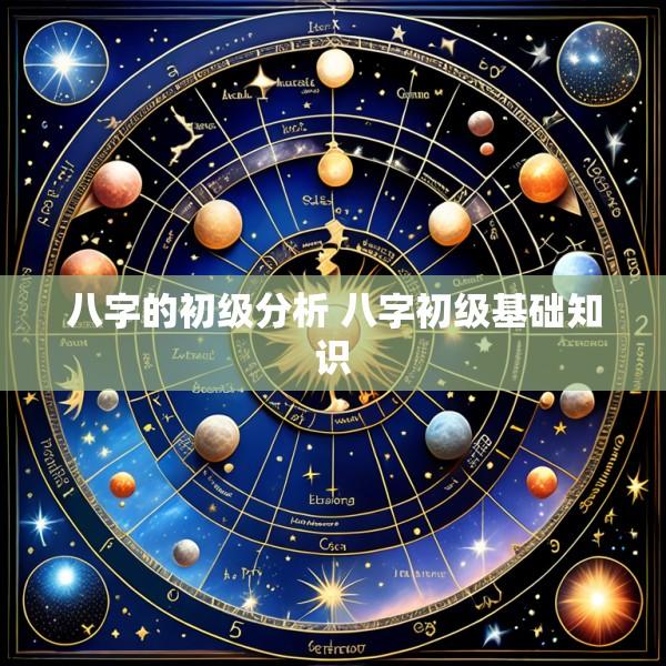 八字的初级分析 八字初级基础知识