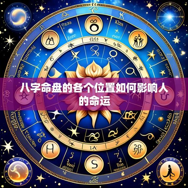 八字命盘的各个位置如何影响人的命运