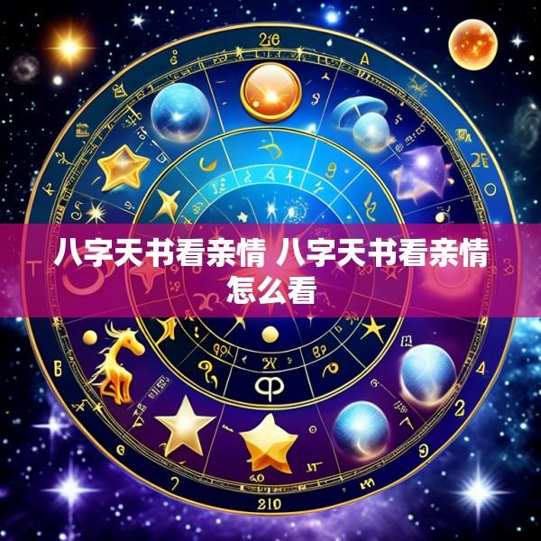 八字天书看亲情 八字天书看亲情怎么看