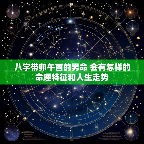 八字带卯午酉的男命 会有怎样的命理特征和人生走势