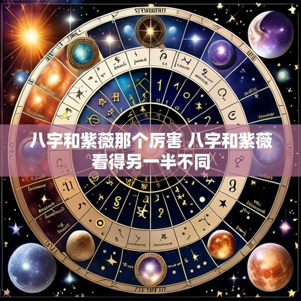 八字和紫薇那个厉害 八字和紫薇看得另一半不同