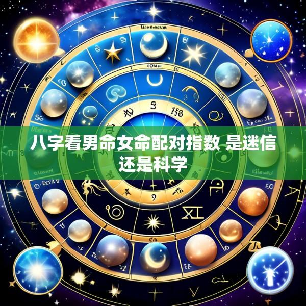 八字看男命女命配对指数 是迷信还是科学
