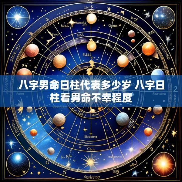 八字男命日柱代表多少岁 八字日柱看男命不幸程度