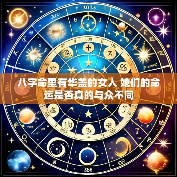八字命里有华盖的女人 她们的命运是否真的与众不同