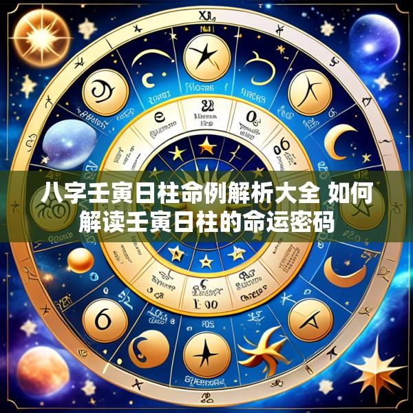 八字壬寅日柱命例解析大全 如何解读壬寅日柱的命运密码