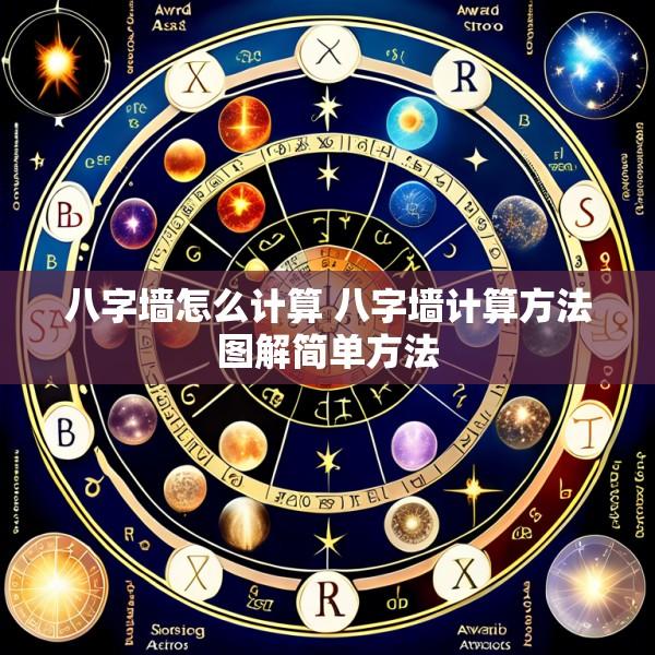 八字墙怎么计算 八字墙计算方法图解简单方法